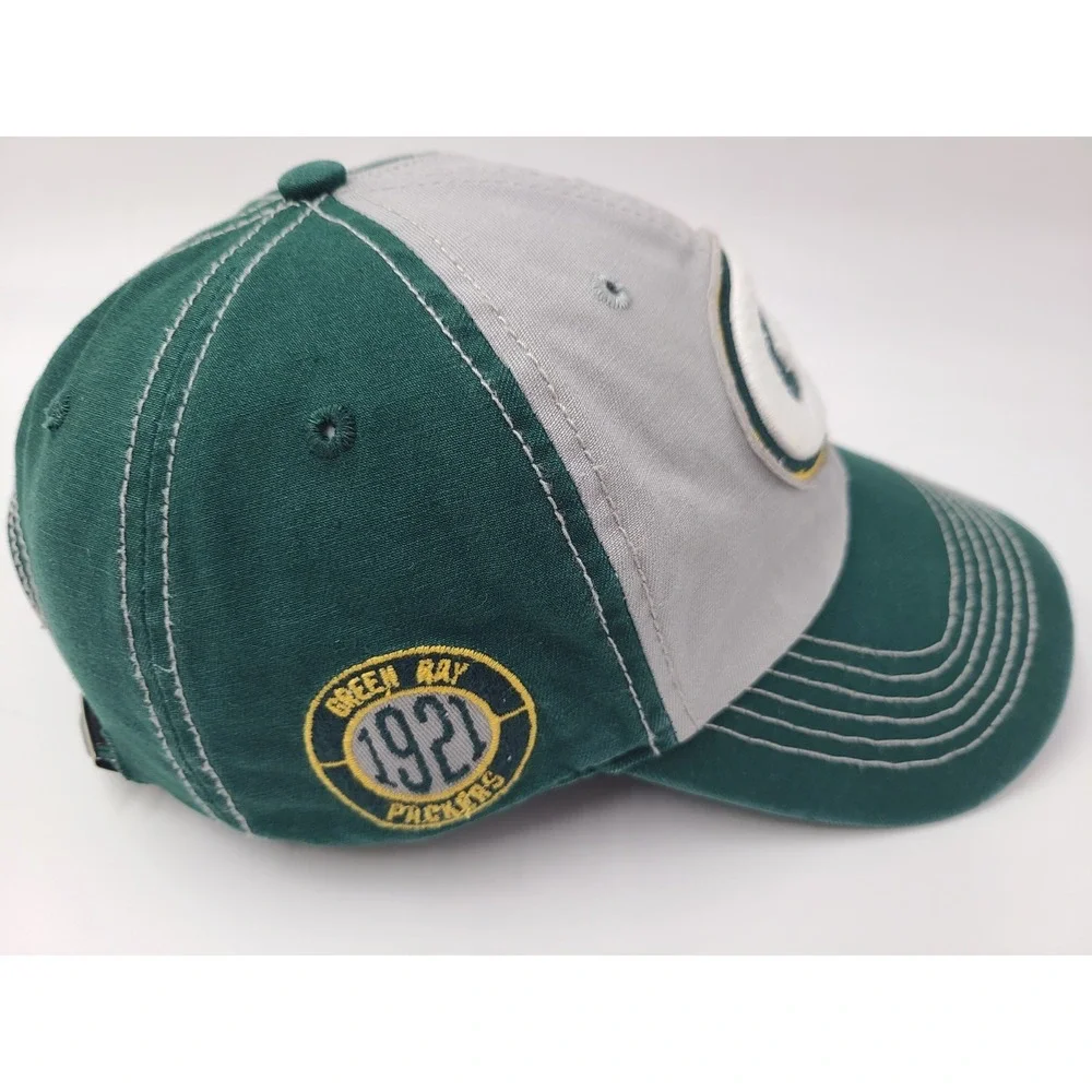Green Bay Packers 47 Brand Strapback Adjustable Hat Cap Men Women NFL Gray Green
